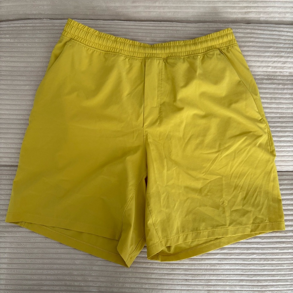 Lululemon Athletica Vibrant Yellow Men's Athletic Shorts